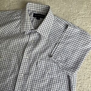Men's Panhandle Slim Size 16/Large Plaid Short Sleeve Pearl Snap‎ Western Shirt